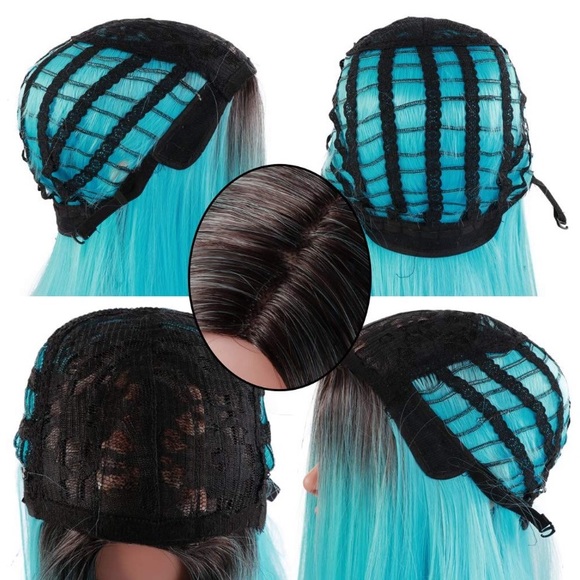 ✨Randy 22” Blue Ombré MIDDLE PART WIG *NEW* main image 7